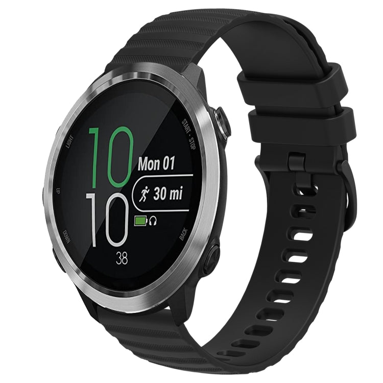 Cinturino in silicone tinta unita con motivo a pois ondulato da 20 mm, For Garminmove Style, For Garmin Forerunner 645 Music