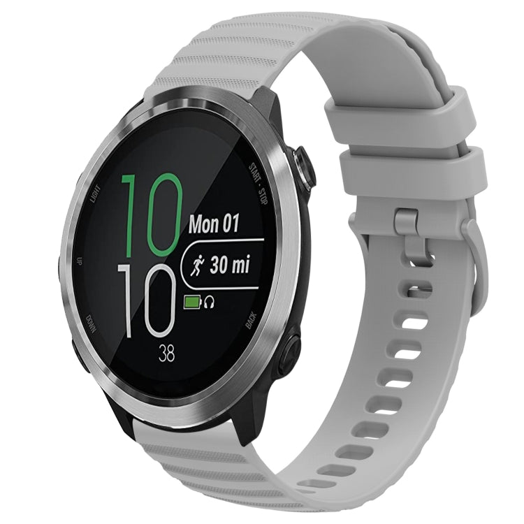 Cinturino in silicone tinta unita con motivo a pois ondulato da 20 mm, For Garminmove Style, For Garmin Forerunner 645 Music