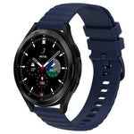 Cinturino in silicone tinta unita con motivo a pois ondulato da 20 mm, For Samsung  Galaxy Watch 4 Classic 42mm, For Samsung  Galaxy Watch 4 Classic 46mm