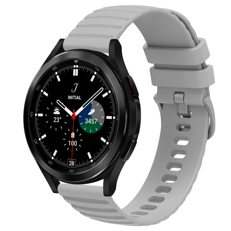Cinturino in silicone tinta unita con motivo a pois ondulato da 20 mm, For Samsung  Galaxy Watch 4 Classic 42mm, For Samsung  Galaxy Watch 4 Classic 46mm