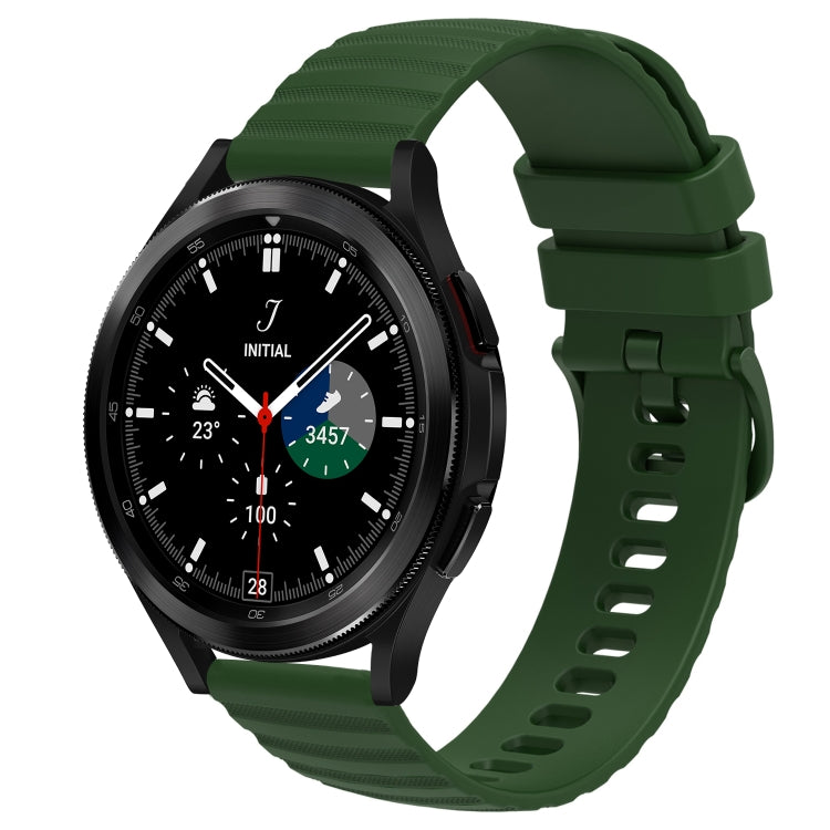 Cinturino in silicone tinta unita con motivo a pois ondulato da 20 mm, For Samsung  Galaxy Watch 4 Classic 42mm, For Samsung  Galaxy Watch 4 Classic 46mm