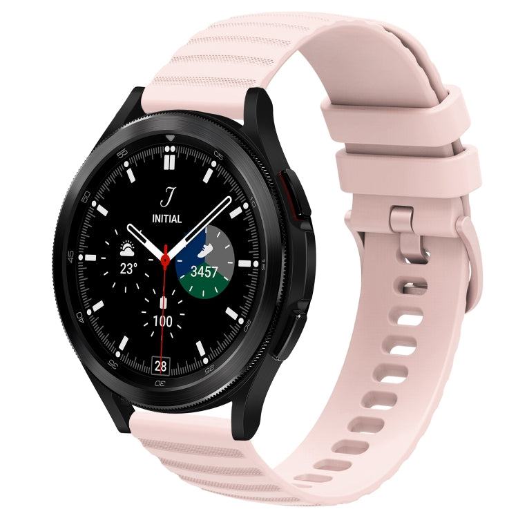 Cinturino in silicone tinta unita con motivo a pois ondulato da 20 mm, For Samsung  Galaxy Watch 4 Classic 42mm, For Samsung  Galaxy Watch 4 Classic 46mm