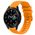 Cinturino in silicone tinta unita con motivo a pois ondulato da 20 mm, For Samsung  Galaxy Watch 4 Classic 42mm, For Samsung  Galaxy Watch 4 Classic 46mm