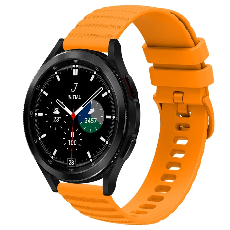 Cinturino in silicone tinta unita con motivo a pois ondulato da 20 mm, For Samsung  Galaxy Watch 4 Classic 42mm, For Samsung  Galaxy Watch 4 Classic 46mm