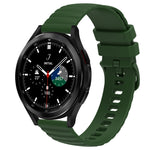 Cinturino in silicone tinta unita con motivo a pois ondulato da 20 mm, For Samsung  Galaxy Watch 4 Classic 42mm, For Samsung  Galaxy Watch 4 Classic 46mm