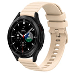Cinturino in silicone tinta unita con motivo a pois ondulato da 20 mm, For Samsung  Galaxy Watch 4 Classic 42mm, For Samsung  Galaxy Watch 4 Classic 46mm
