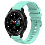 Cinturino in silicone tinta unita con motivo a pois ondulato da 20 mm, For Samsung  Galaxy Watch 4 Classic 42mm, For Samsung  Galaxy Watch 4 Classic 46mm