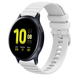 Cinturino in silicone tinta unita con motivo a pois ondulato da 20 mm, For Samsung Galaxy Watch Active 2 40mm, For Samsung Galaxy Watch Active 2 44mm