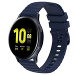 Cinturino in silicone tinta unita con motivo a pois ondulato da 20 mm, For Samsung Galaxy Watch Active 2 40mm, For Samsung Galaxy Watch Active 2 44mm
