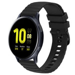 Cinturino in silicone tinta unita con motivo a pois ondulato da 20 mm, For Samsung Galaxy Watch Active 2 40mm, For Samsung Galaxy Watch Active 2 44mm
