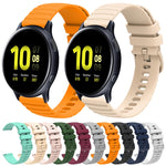 Cinturino in silicone tinta unita con motivo a pois ondulato da 20 mm, For Samsung Galaxy Watch Active 2 40mm, For Samsung Galaxy Watch Active 2 44mm