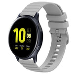Cinturino in silicone tinta unita con motivo a pois ondulato da 20 mm, For Samsung Galaxy Watch Active 2 40mm, For Samsung Galaxy Watch Active 2 44mm