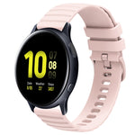 Cinturino in silicone tinta unita con motivo a pois ondulato da 20 mm, For Samsung Galaxy Watch Active 2 40mm, For Samsung Galaxy Watch Active 2 44mm