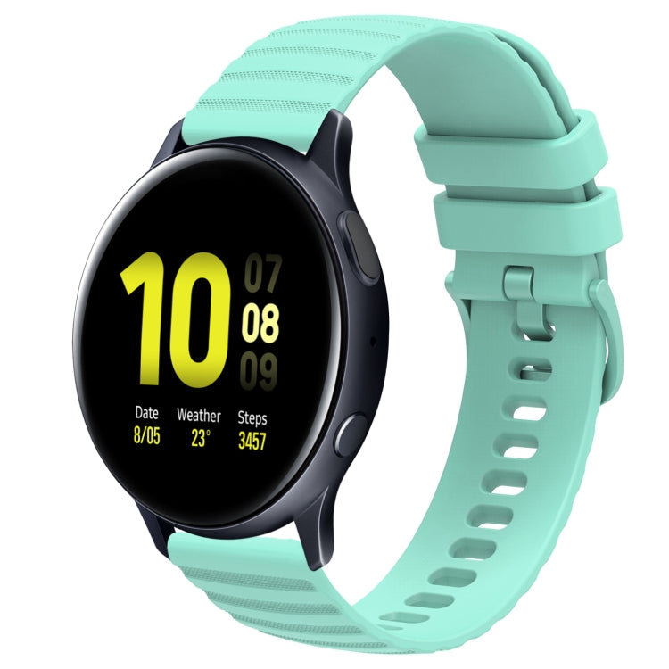 Cinturino in silicone tinta unita con motivo a pois ondulato da 20 mm, For Samsung Galaxy Watch Active 2 40mm, For Samsung Galaxy Watch Active 2 44mm