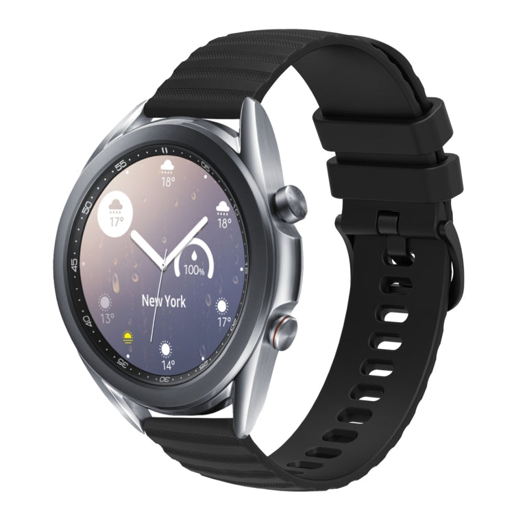 Cinturino in silicone tinta unita con motivo a pois ondulato da 22 mm, For Samsung Galaxy Watch3 45mm, For Samsung Galaxy Watch 46mm