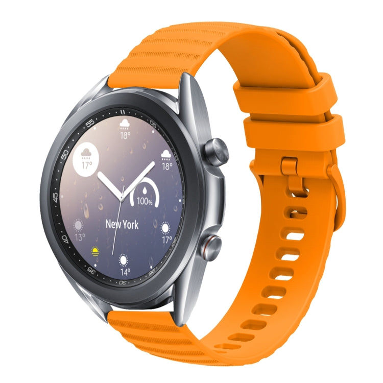 Cinturino in silicone tinta unita con motivo a pois ondulato da 22 mm, For Samsung Galaxy Watch3 45mm, For Samsung Galaxy Watch 46mm