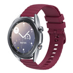 Cinturino in silicone tinta unita con motivo a pois ondulato da 22 mm, For Samsung Galaxy Watch3 45mm, For Samsung Galaxy Watch 46mm