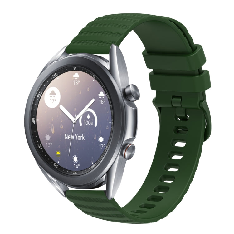 Cinturino in silicone tinta unita con motivo a pois ondulato da 22 mm, For Samsung Galaxy Watch3 45mm, For Samsung Galaxy Watch 46mm