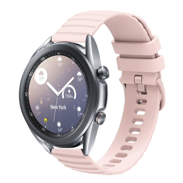 Cinturino in silicone tinta unita con motivo a pois ondulato da 22 mm, For Samsung Galaxy Watch3 45mm, For Samsung Galaxy Watch 46mm