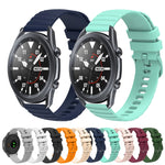 Cinturino in silicone tinta unita con motivo a pois ondulato da 22 mm, For Samsung Galaxy Watch3 45mm, For Samsung Galaxy Watch 46mm