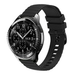 Cinturino in silicone tinta unita con motivo a pois ondulato da 22 mm, For Samsung Gear S3 Classic, For Samsung Gear S3 Frontier