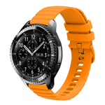 Cinturino in silicone tinta unita con motivo a pois ondulato da 22 mm, For Samsung Gear S3 Classic, For Samsung Gear S3 Frontier