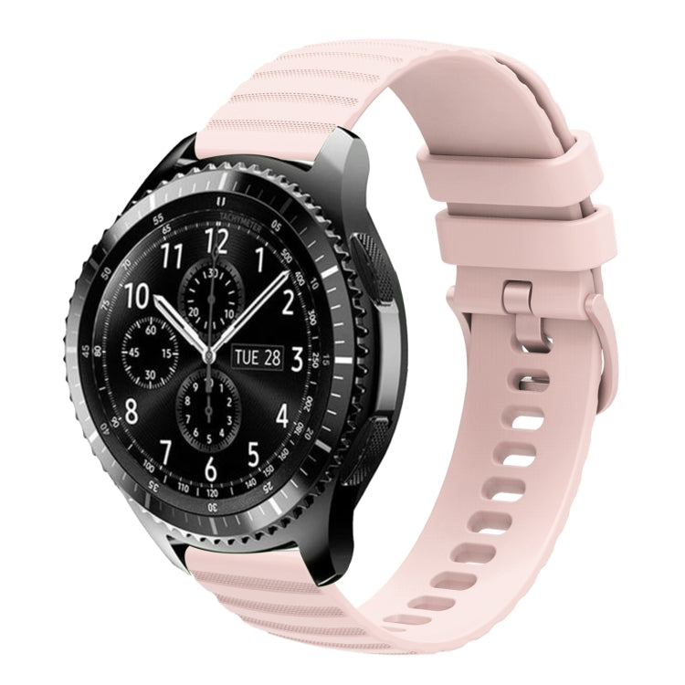 Cinturino in silicone tinta unita con motivo a pois ondulato da 22 mm, For Samsung Gear S3 Classic, For Samsung Gear S3 Frontier