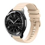 Cinturino in silicone tinta unita con motivo a pois ondulato da 22 mm, For Samsung Gear S3 Classic, For Samsung Gear S3 Frontier