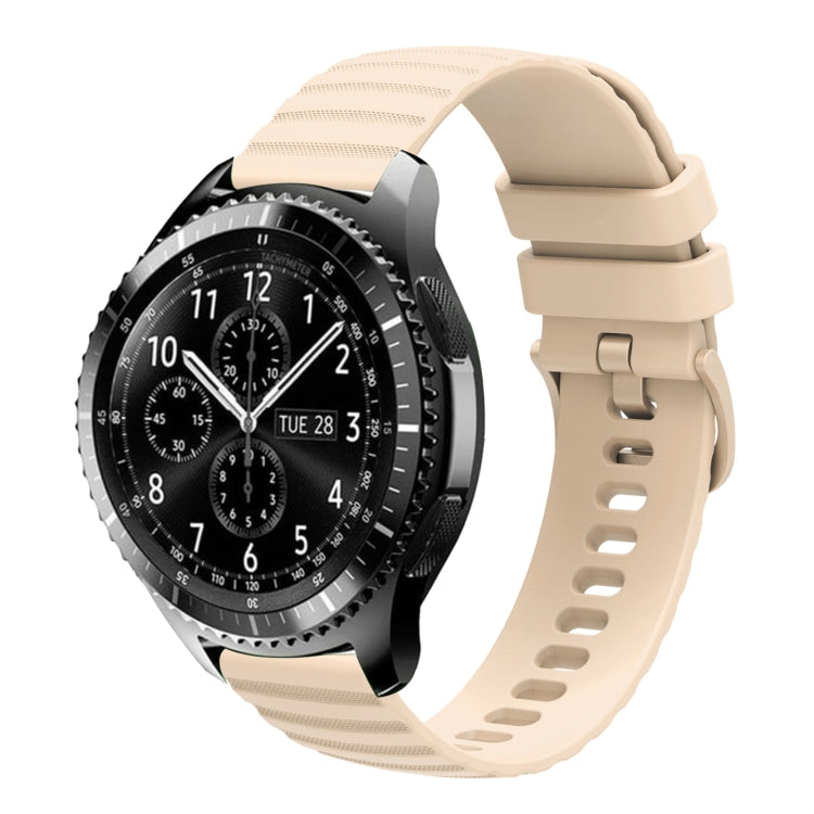 Cinturino in silicone tinta unita con motivo a pois ondulato da 22 mm, For Samsung Gear S3 Classic, For Samsung Gear S3 Frontier