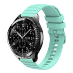 Cinturino in silicone tinta unita con motivo a pois ondulato da 22 mm, For Samsung Gear S3 Classic, For Samsung Gear S3 Frontier