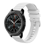Cinturino in silicone tinta unita con motivo a pois ondulato da 22 mm, For Samsung Gear S3 Classic, For Samsung Gear S3 Frontier