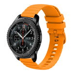 Cinturino in silicone tinta unita con motivo a pois ondulato da 22 mm, For Samsung Gear S3 Classic, For Samsung Gear S3 Frontier