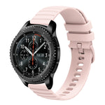 Cinturino in silicone tinta unita con motivo a pois ondulato da 22 mm, For Samsung Gear S3 Classic, For Samsung Gear S3 Frontier