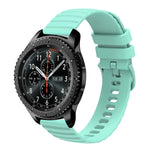 Cinturino in silicone tinta unita con motivo a pois ondulato da 22 mm, For Samsung Gear S3 Classic, For Samsung Gear S3 Frontier