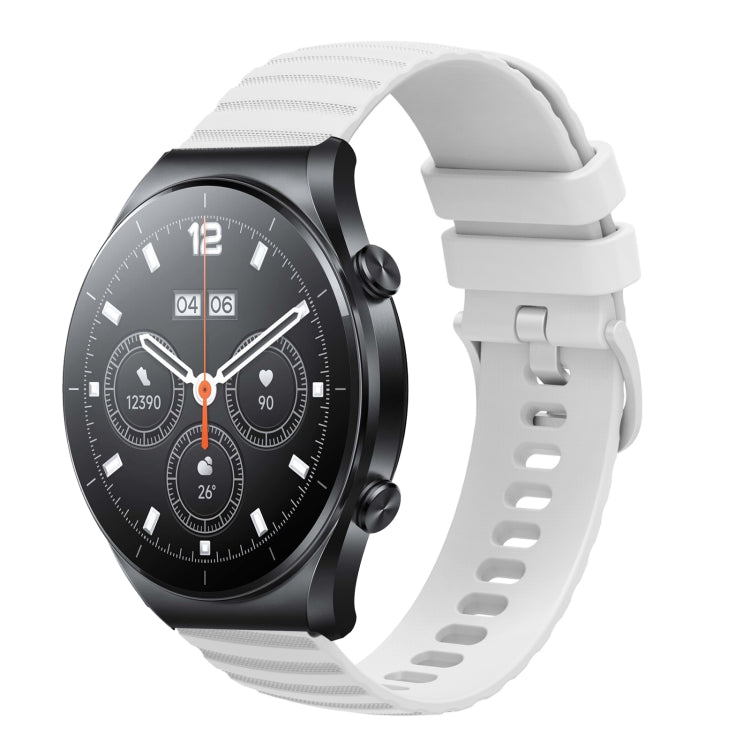 Cinturino in silicone tinta unita con motivo a pois ondulato da 22 mm, For Xiaomi MI Watch S1, For Xiaomi MI Watch S1 Pro