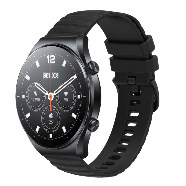 Cinturino in silicone tinta unita con motivo a pois ondulato da 22 mm, For Xiaomi MI Watch S1, For Xiaomi MI Watch S1 Pro