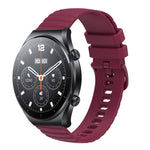 Cinturino in silicone tinta unita con motivo a pois ondulato da 22 mm, For Xiaomi MI Watch S1, For Xiaomi MI Watch S1 Pro