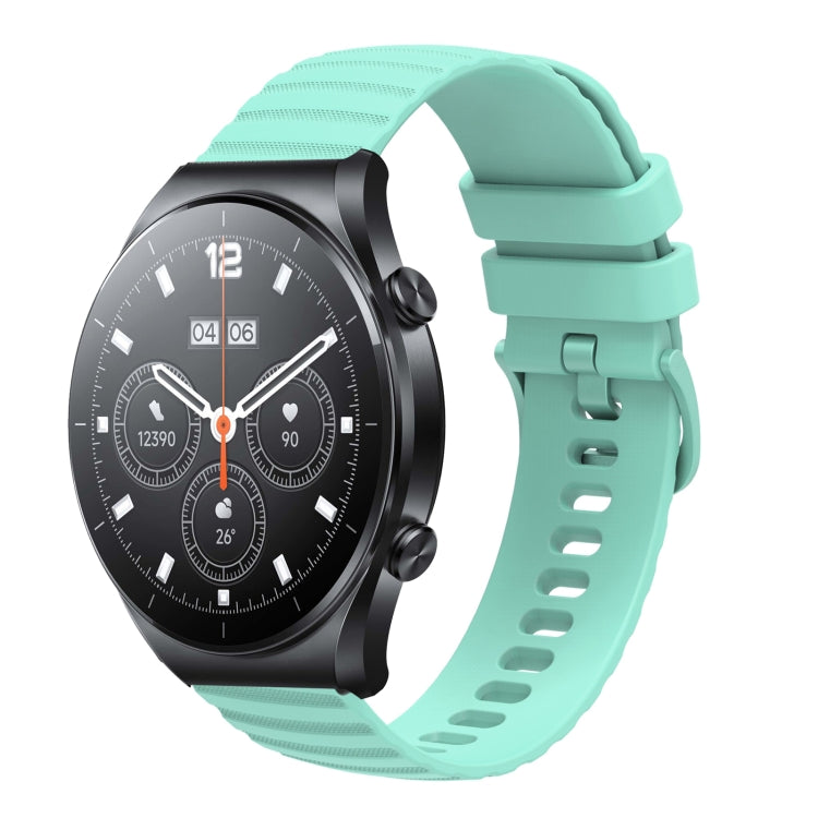 Cinturino in silicone tinta unita con motivo a pois ondulato da 22 mm, For Xiaomi MI Watch S1, For Xiaomi MI Watch S1 Pro