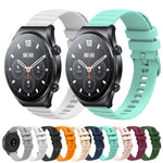 Cinturino in silicone tinta unita con motivo a pois ondulato da 22 mm, For Xiaomi MI Watch S1, For Xiaomi MI Watch S1 Pro