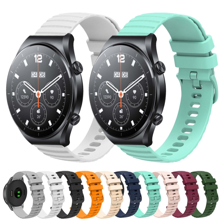 Cinturino in silicone tinta unita con motivo a pois ondulato da 22 mm, For Xiaomi MI Watch S1, For Xiaomi MI Watch S1 Pro