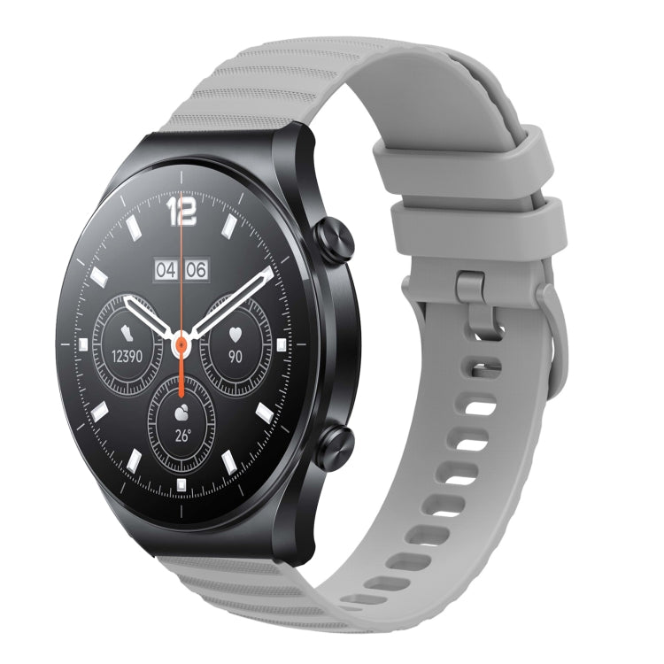 Cinturino in silicone tinta unita con motivo a pois ondulato da 22 mm, For Xiaomi MI Watch S1, For Xiaomi MI Watch S1 Pro