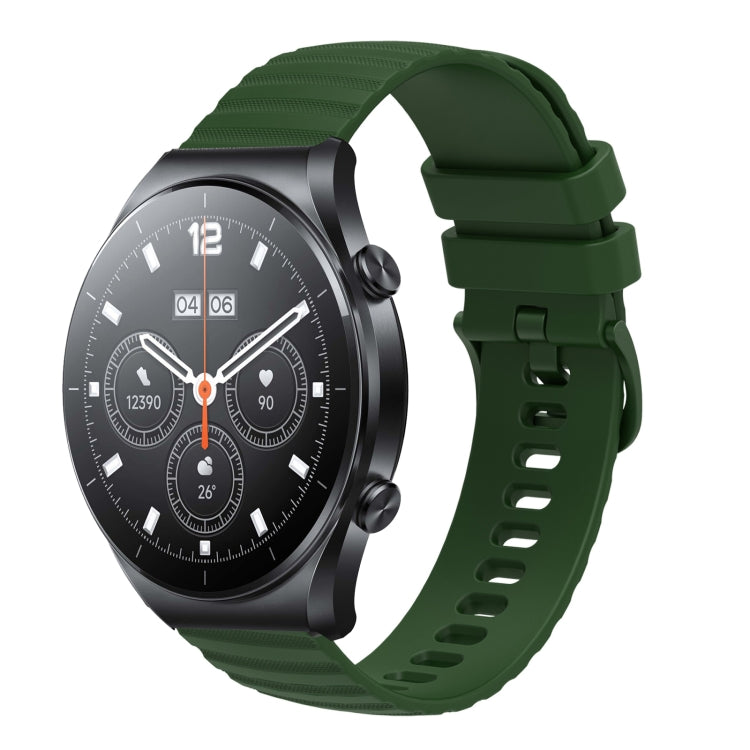 Cinturino in silicone tinta unita con motivo a pois ondulato da 22 mm, For Xiaomi MI Watch S1, For Xiaomi MI Watch S1 Pro