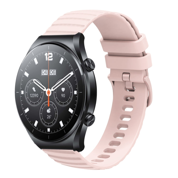 Cinturino in silicone tinta unita con motivo a pois ondulato da 22 mm, For Xiaomi MI Watch S1, For Xiaomi MI Watch S1 Pro