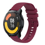 Cinturino in silicone tinta unita con motivo a pois ondulato da 22 mm, For Xiaomi MI Watch Color 2, For Xiaomi MI Watch Sport