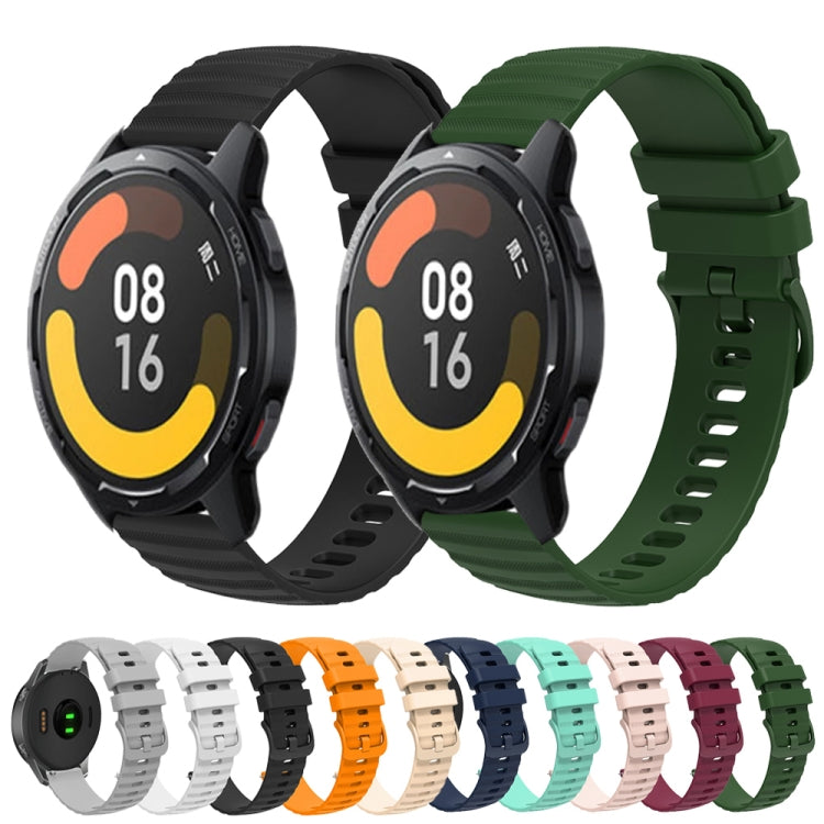 Cinturino in silicone tinta unita con motivo a pois ondulato da 22 mm, For Xiaomi MI Watch Color 2, For Xiaomi MI Watch Sport