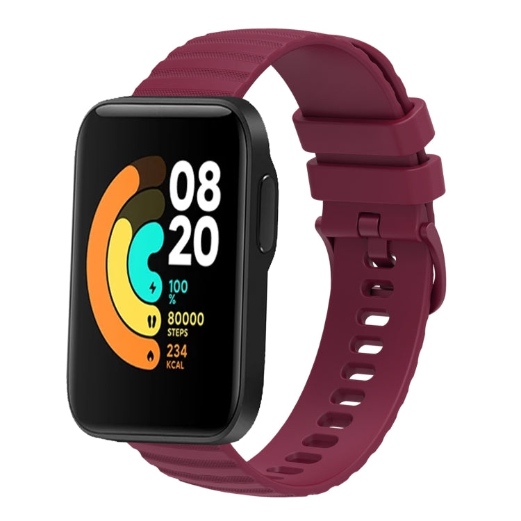 Cinturino in silicone tinta unita con motivo a pois ondulato da 22 mm, For Xiaomi MI Watch Color 2, For Xiaomi MI Watch Sport