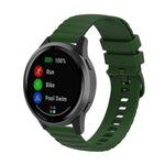 Cinturino in silicone tinta unita con motivo a pois ondulato da 22 mm, For Xiaomi MI Watch Color