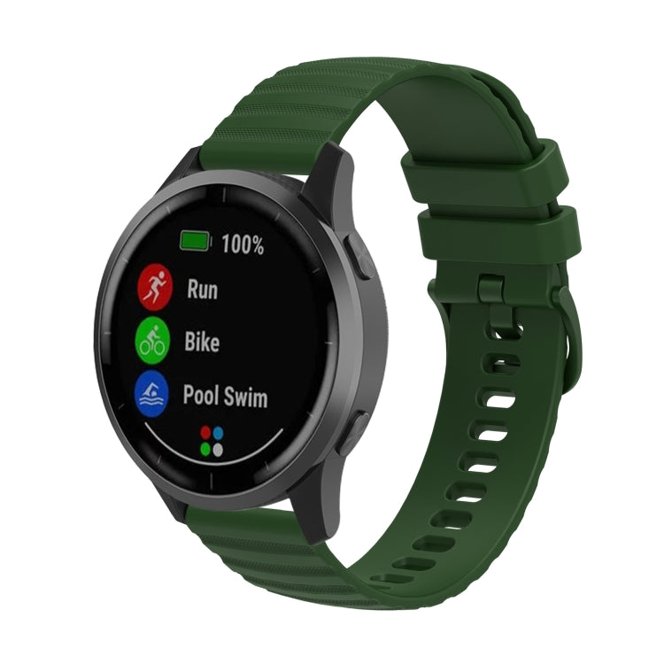 Cinturino in silicone tinta unita con motivo a pois ondulato da 22 mm, For Xiaomi MI Watch Color