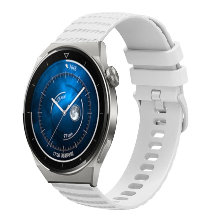 Cinturino in silicone tinta unita con motivo a pois ondulato da 22 mm, For Huawei Watch GT3 Pro 46mm, For Huawei Watch GT3 46mm