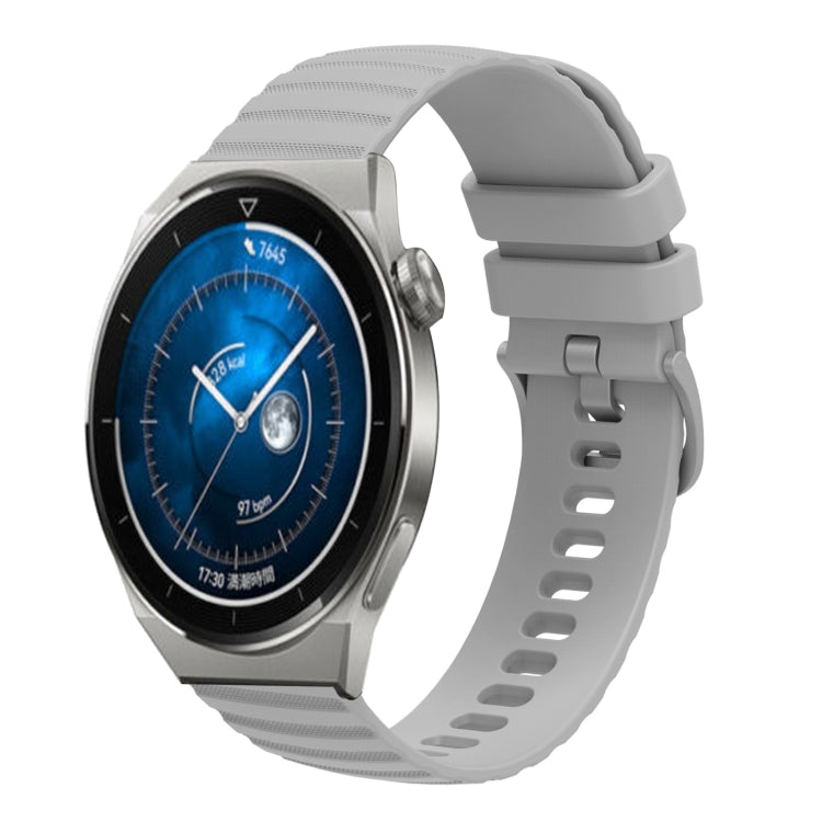 Cinturino in silicone tinta unita con motivo a pois ondulato da 22 mm, For Huawei Watch GT3 Pro 46mm, For Huawei Watch GT3 46mm